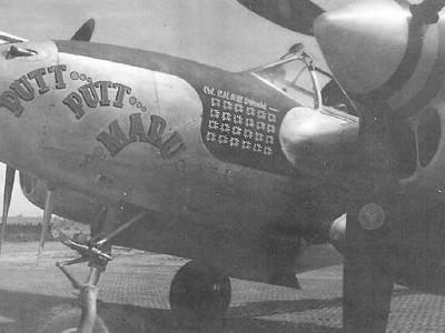 P-38 Lightning Putt Putt Maru With 24 Kill Markings