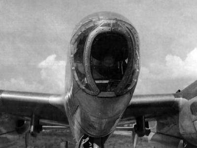 P-38 Lightning with bombadier nose