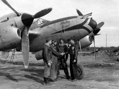 P-38 Lightning „Situation Normal” pilot 1Lt Ray Evans 393rd FS 367th FG at Clastres airfield A-71 France 7 October 1944