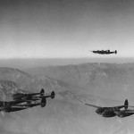 Early P-38 Lightning formation 1941