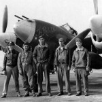 P-38J Lightning s/n 42-67412 code N2-X „The Rebel Kids”, pilot Lt Marvin Glascow of the 383rd FS 364th Fighter Group with his ground crew