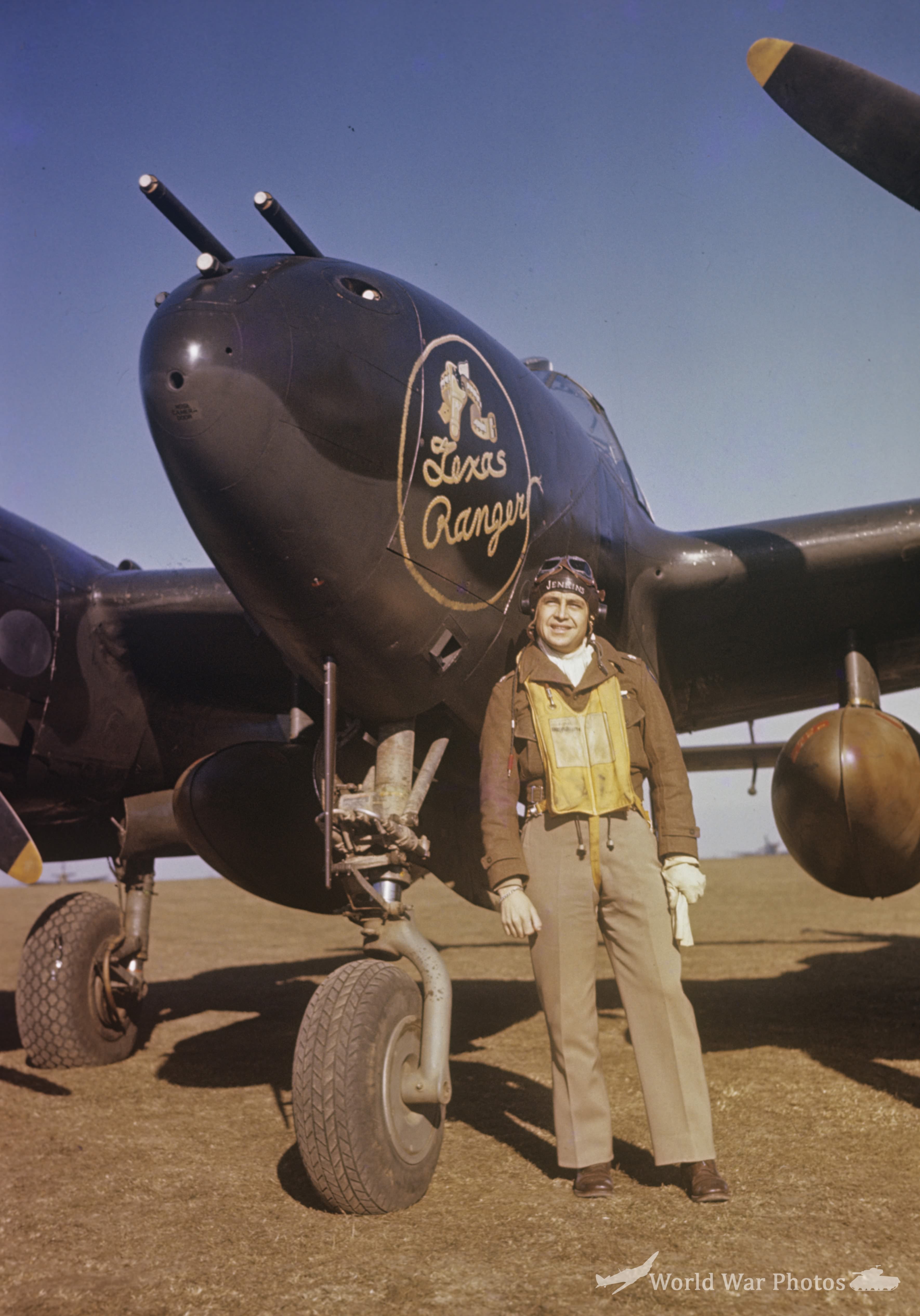 P-38H 42-67074 Texas Ranger with Lt Col Jack S Jenkins October 1943 