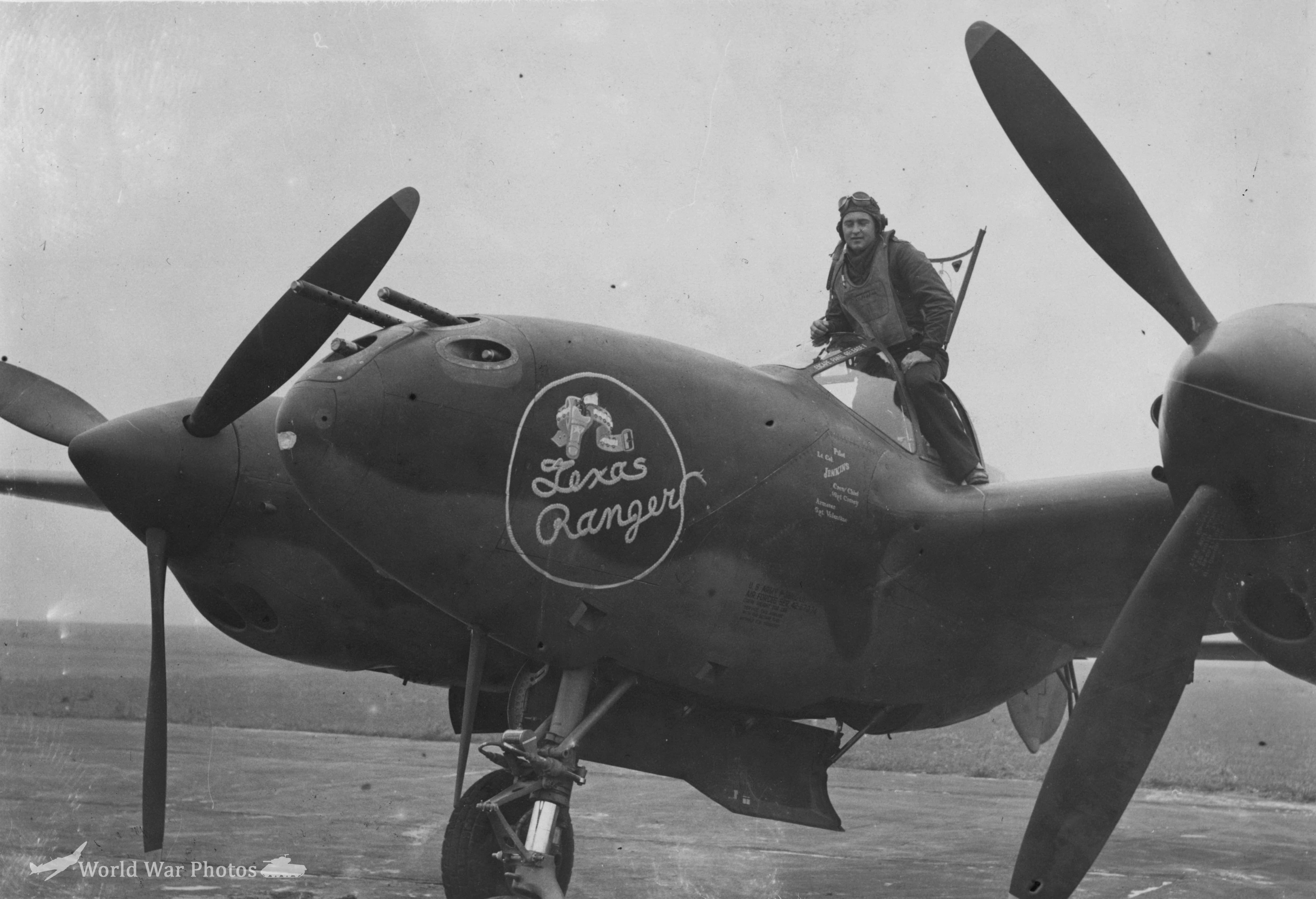P-38H 42-67074 Texas Ranger with Lt Col Jack S Jenkins October 1943 