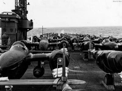 P-38 aboard USS Nassau CVE-16 June 1943
