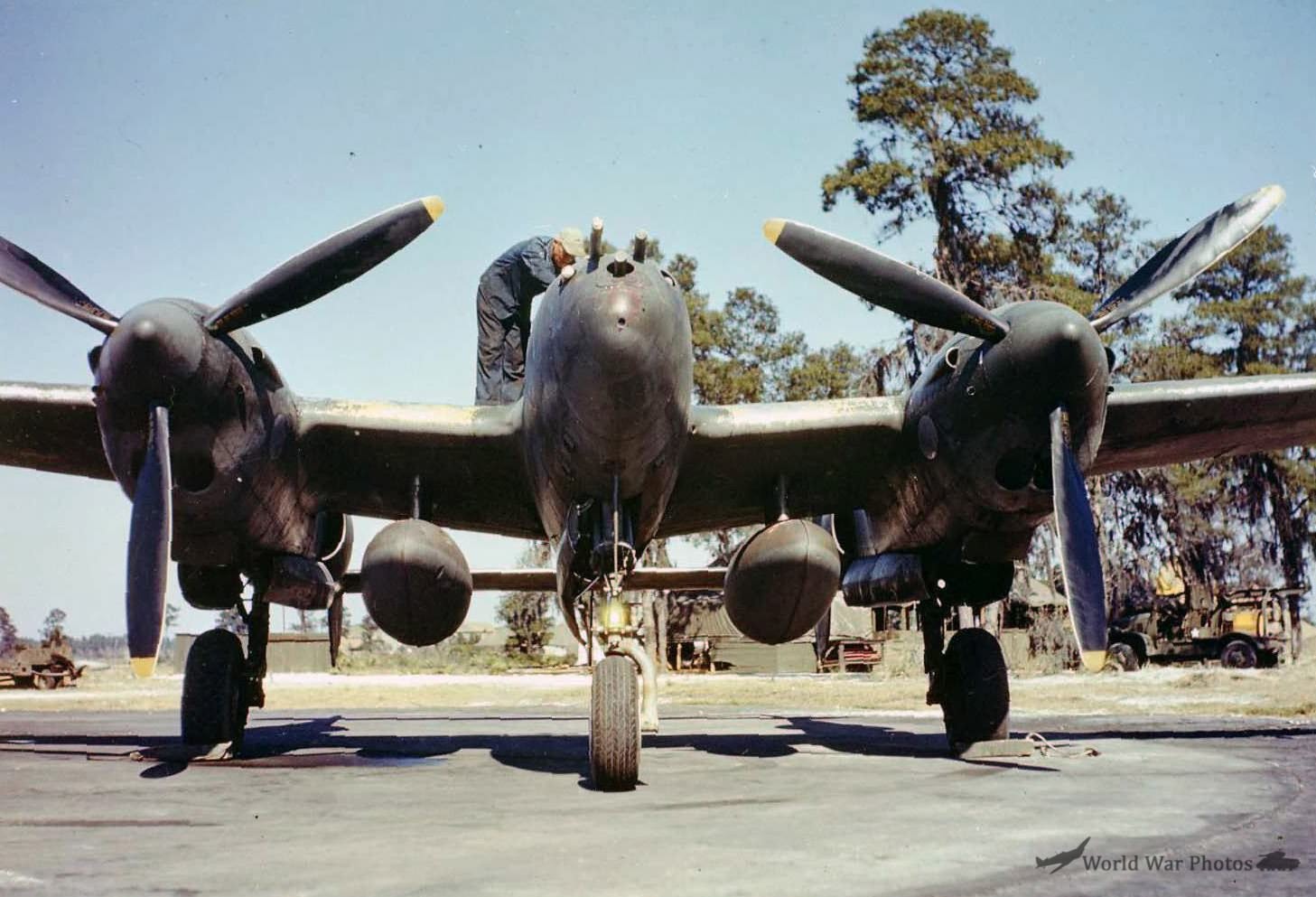 P-38 with drop tanks