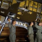 P-38 Students at Work on Hydraulic System