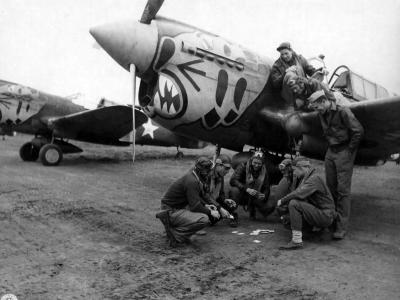 Curtiss P-40E of the 11th Fighter Squadron 343rd Fighter Group