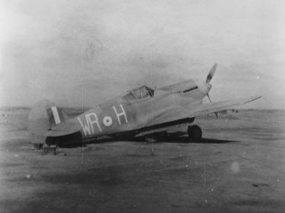 Curtiss P-40 of the 40 Squadron SAAF code WR+H