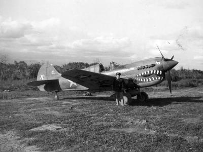 Lt Duke Bishop 51st Fighter Group P-40K Warhawk with shark mouth