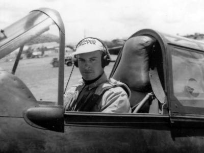 Lt Ed Gilmore 20th pursuit squadron in P-40B Tomahawk