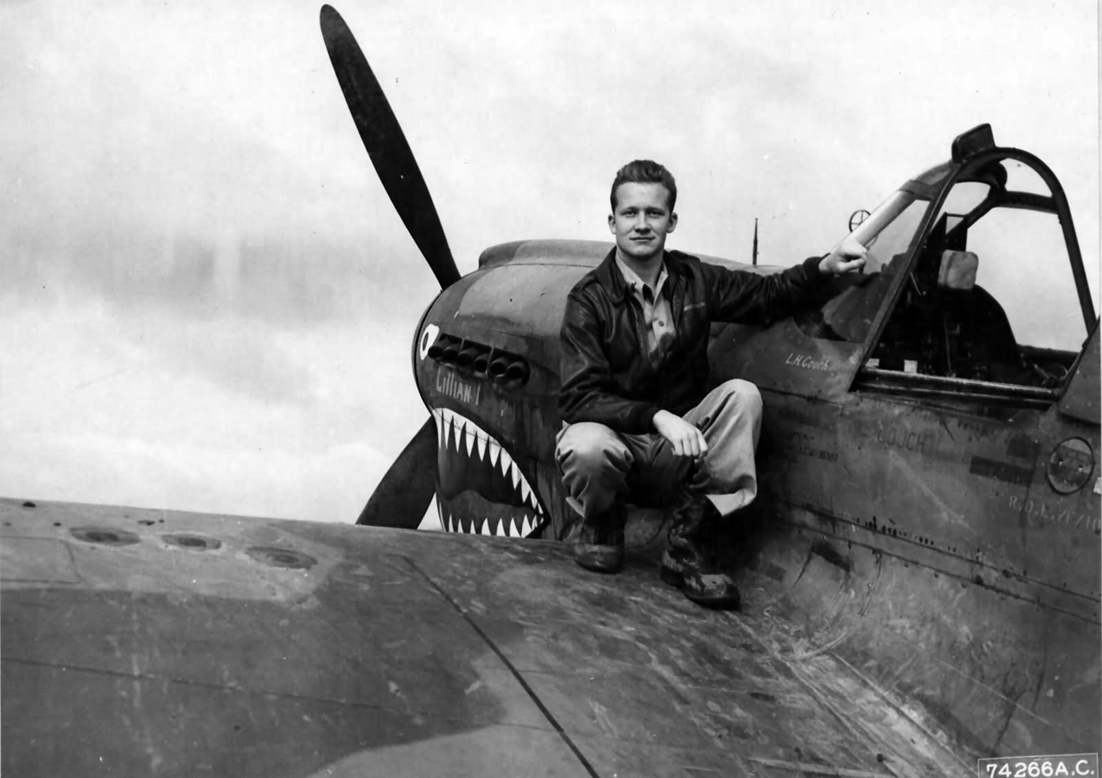 P-40E 41-36381 pilot 1lt Llewellyn H Couch 16th FS 23rd FG