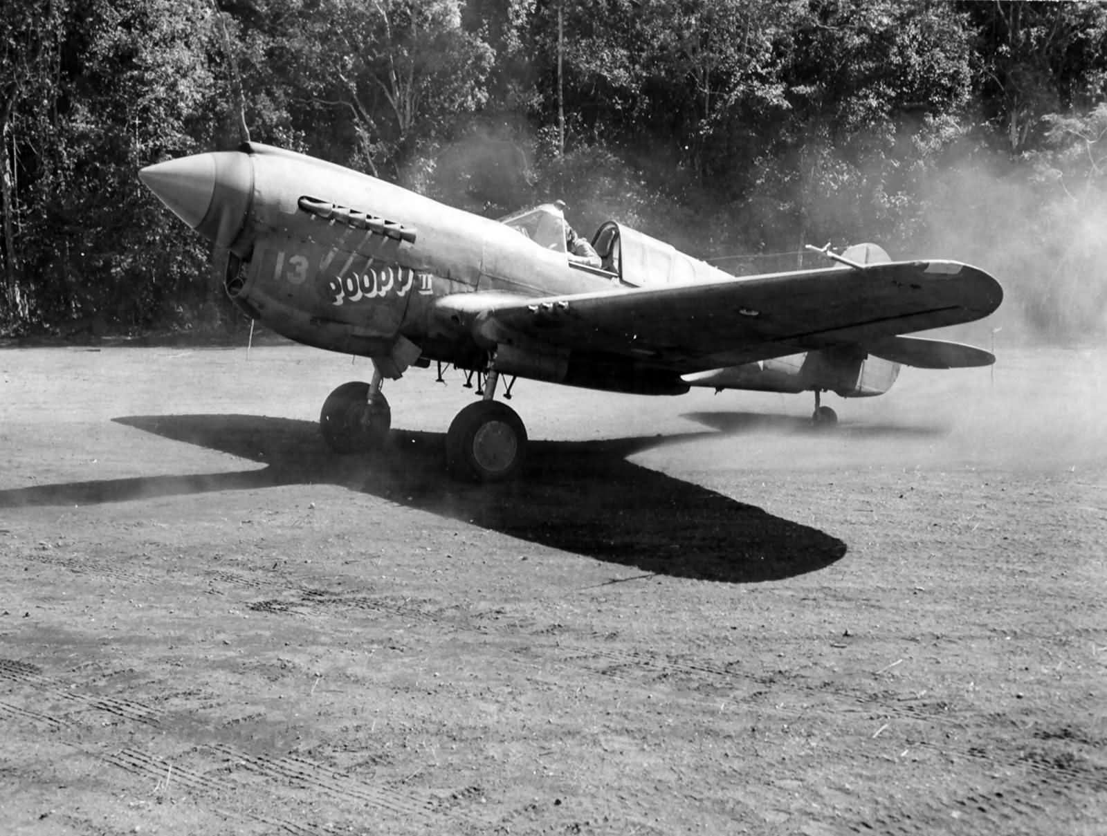 P-40E Poopy II of the 7th FS 49th Fighter Group Dobodura New Guinea 1943