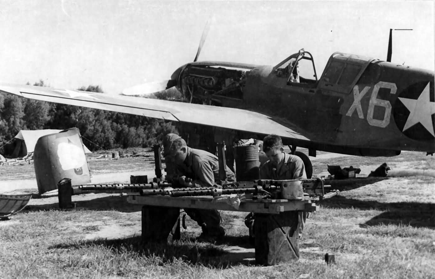 P-40F of the 86th Fighter Squadron 79th Fighter Group at Tripolitania Libya