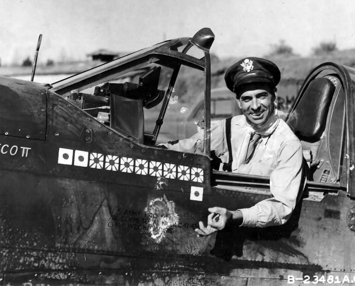 P-40K of the 23rd Fighter Group, pilot Col Robert L Scott Kunming China Flying Tigers of the 14th AF