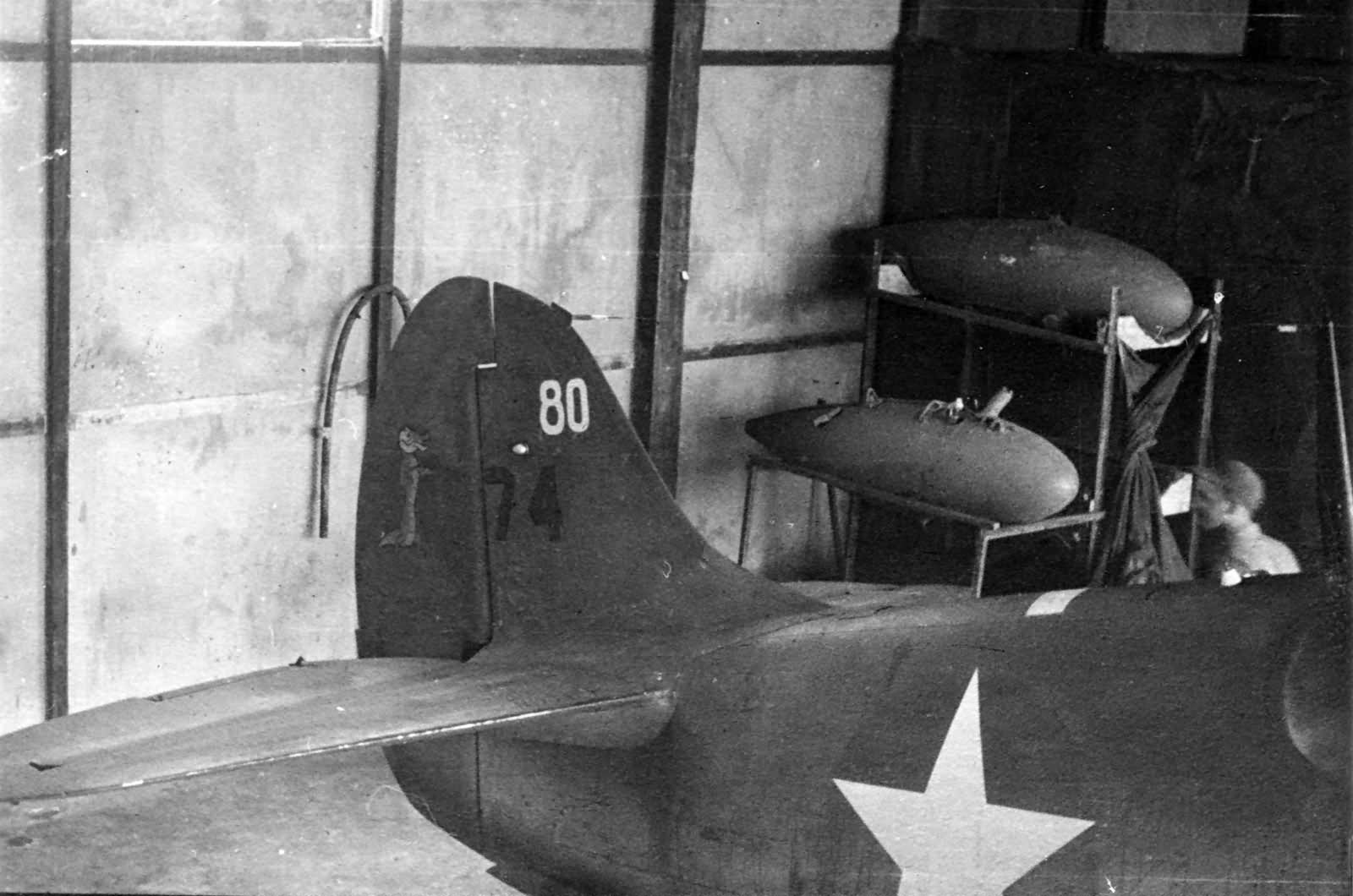 P-40K Warhawk Capt Hamilton 51st Fighter Group 26th FS Burma 1943 tail