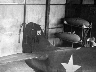 P-40K Warhawk Capt Hamilton 51st Fighter Group 26th FS Burma 1943 tail