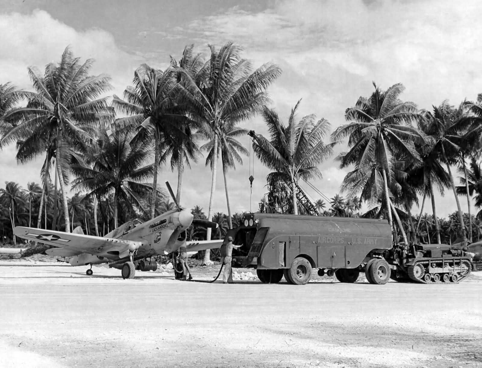 P-40N Lackanooki of the 45th Fighter Squadron, 15th Fighter Group Nanumea Ellice Islands