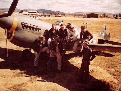P-40 #255 and Pilots Of The 26th Fighter Squadron 51st Fighter Group 1943