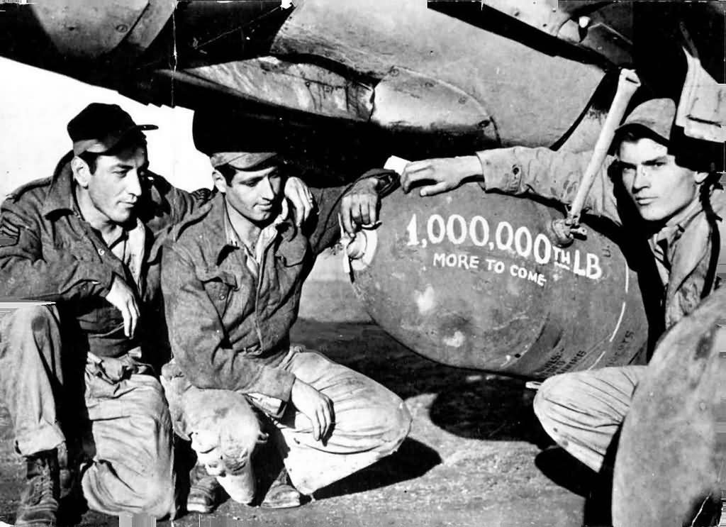 P-40 Warhawk Bombers Delight In Bomb For Hitler 1944