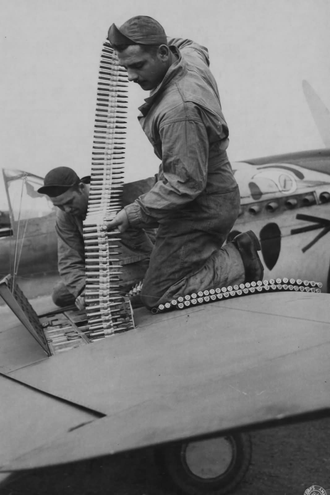 P-40 Warhawk ammo belt 11th FS 343rd FG 11th AF Aleutian Tigers 1942