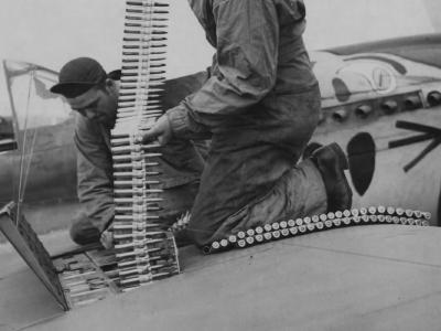 P-40 Warhawk ammo belt 11th FS 343rd FG 11th AF Aleutian Tigers 1942