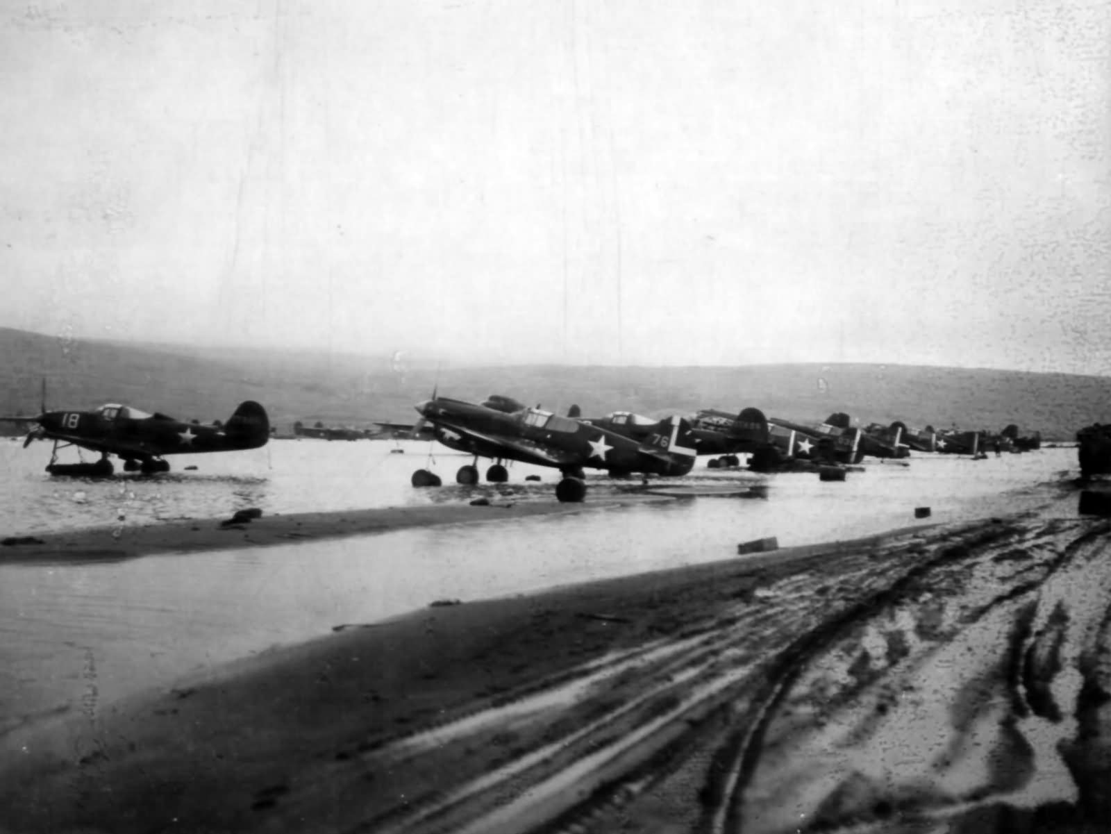 P-40 Warhawks and P-39 11th FS 343rd FG 11th AF Aleutian Tigers 1942