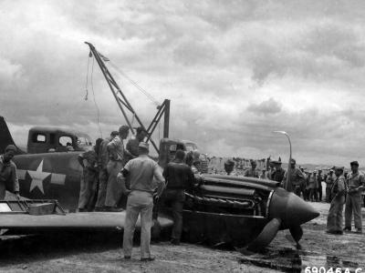 P-40 Which Crashed During A Forced Landing 14th AF China