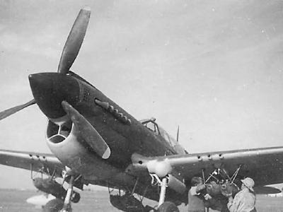 P-40 as fighter bomber loaded with 6 250 lb bombs Africa