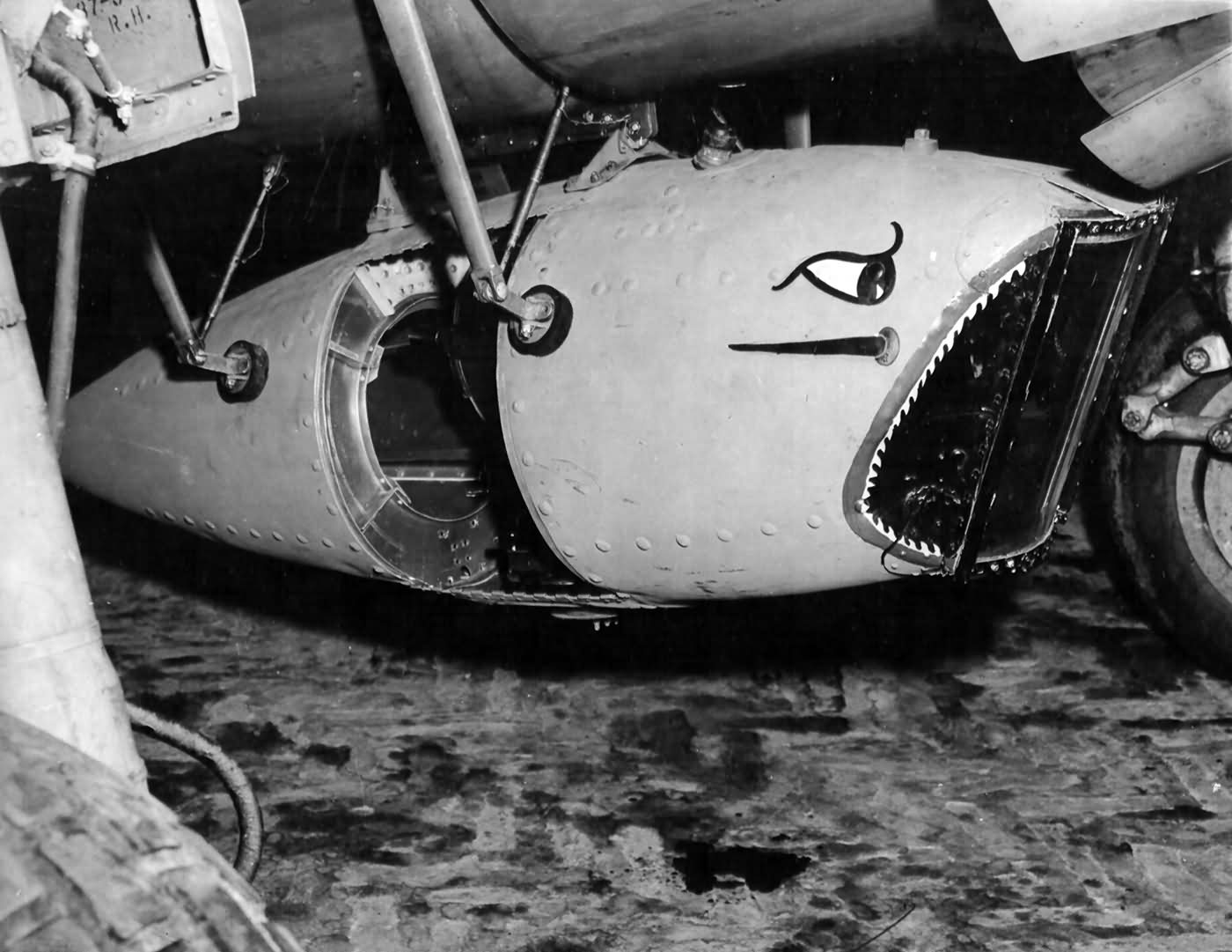 camera pod installation on a P-40 10th Combat Camera Unit 2