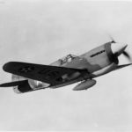 Curtiss P-40E in flight 2