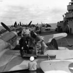 P-40K on board USS Chenango October 1942 2