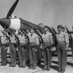 Security Squad with Tommy Guns by P-40 Hamilton Field 1941