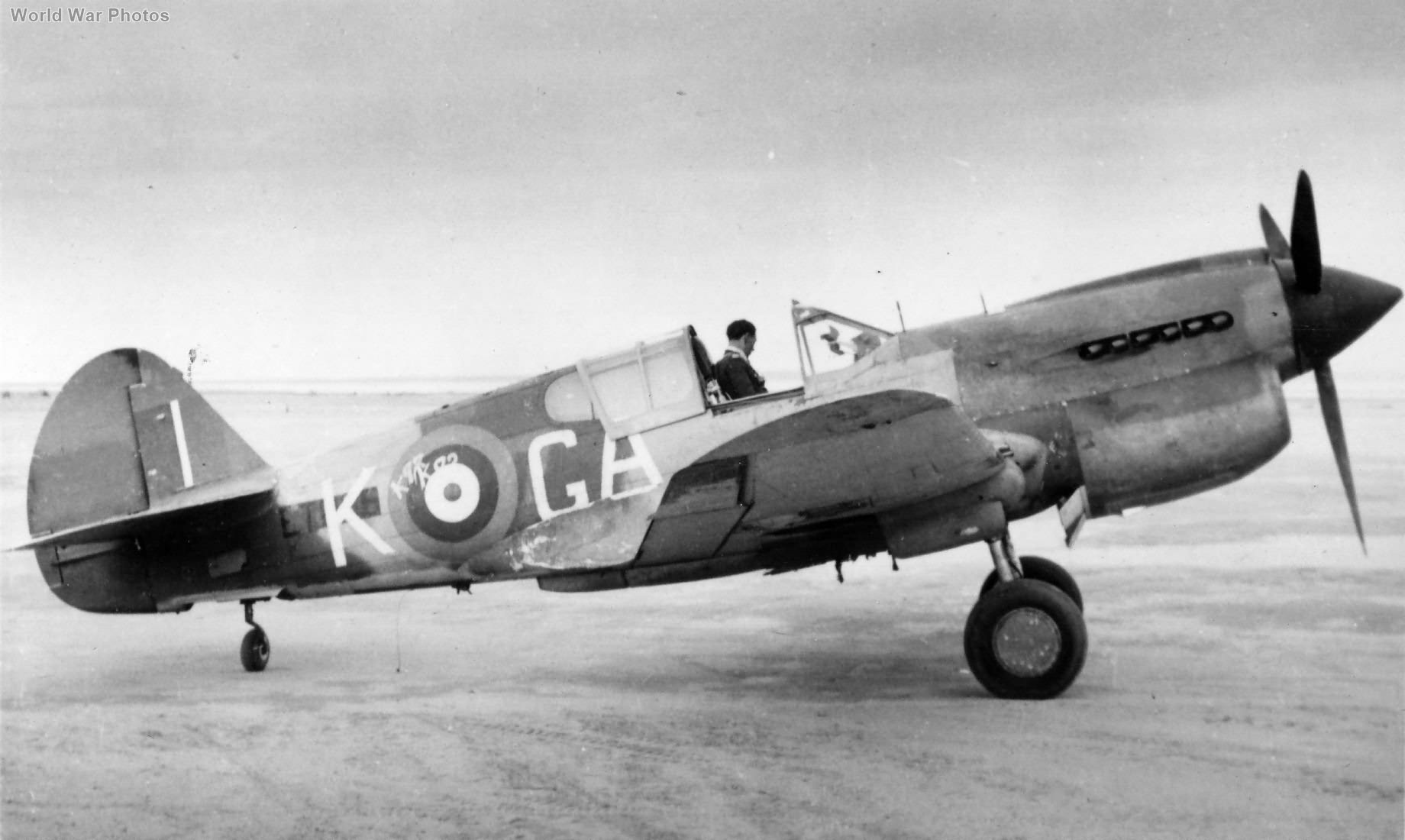 Kittyhawk Mk IA GA-K of No. 112 Squadron RAF
