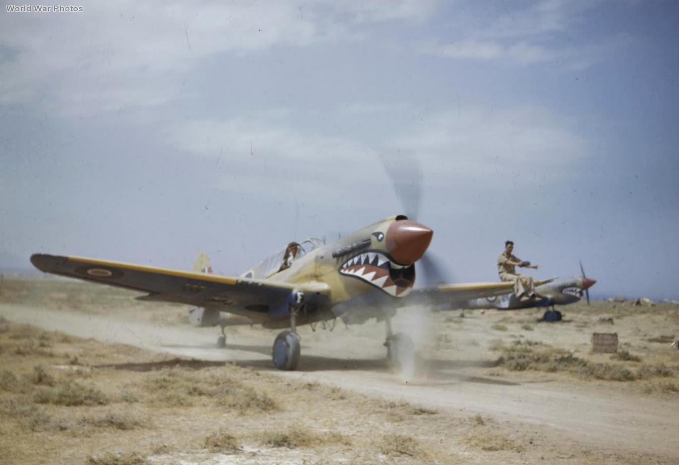 Kittyhawk Mk III No. 112 Squadron RAF Medenine airfield