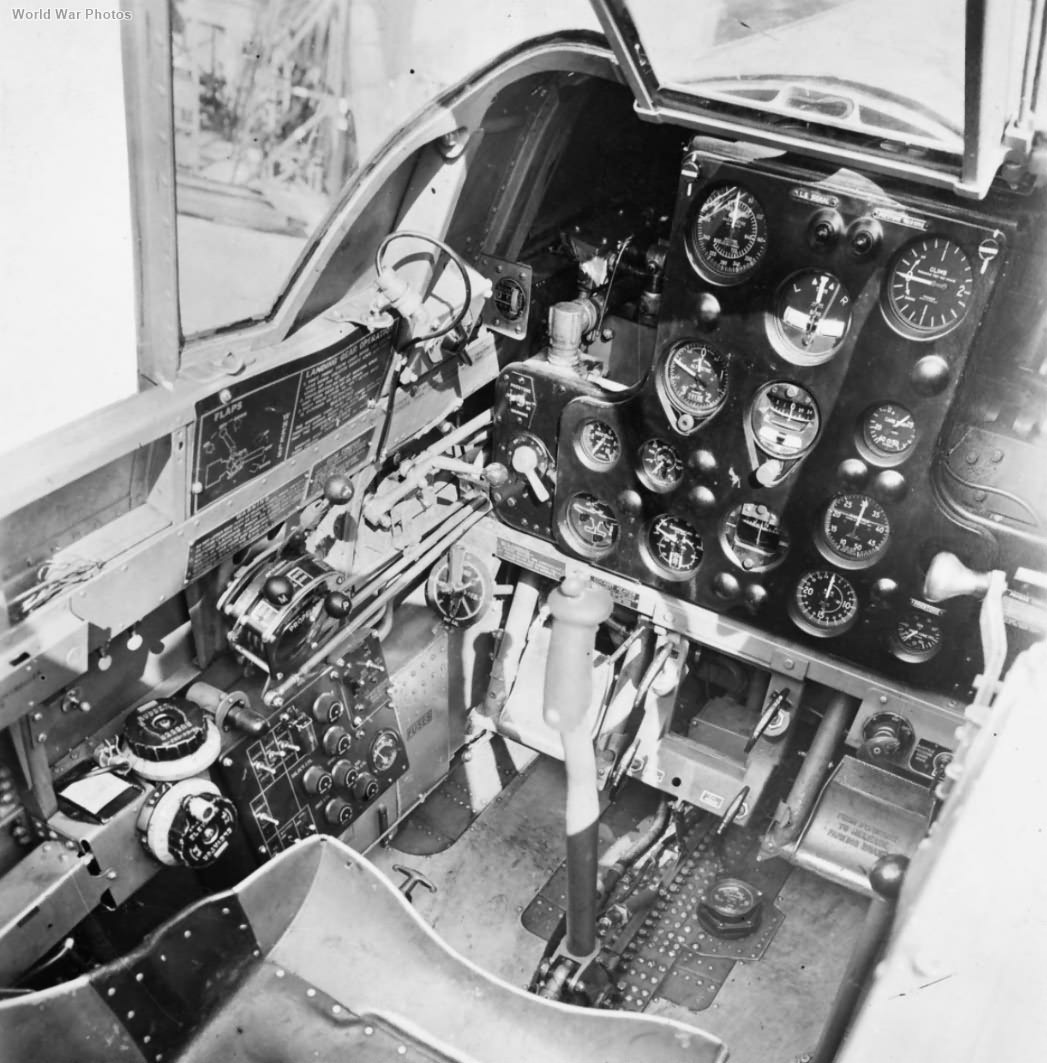 Tomahawk Mk IIB AK184 cockpit interior