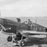 Kittyhawk Mk III FR817 GL-O „Lady Godiva” of 5 Squadron SAAF Foggia