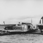 Crashed Tomahawk TA-U of 2 Squadron SAAF