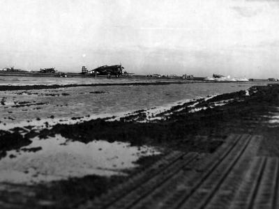 Lesina airfield base of 325th Fighter Group „Checkertails”