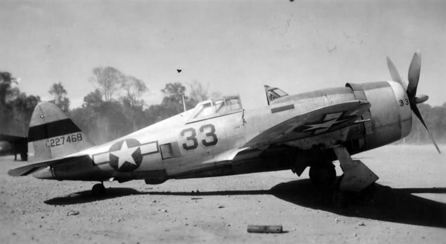 P-47D Thunderbolt #33 42-27468 of the 80th Fighter Group 10th Air Force in Burma