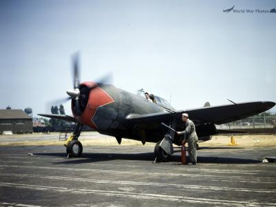 P-47D 42-22417 375th FS 361st Fighter Group Langley Field