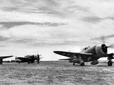 P-47D Thunderbolts serial 42-75778 43-25439 of the 19th FS, 318th Fighter Group