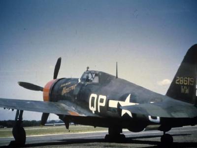 P-47 Thunderbolt serial 42-8619 War Weary of the 334th FS, 4th FG at Debden