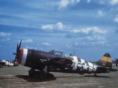 P-47 Thunderbolt code 5F-S 42-8586 WW of the 5th Emergency Rescue Squadron