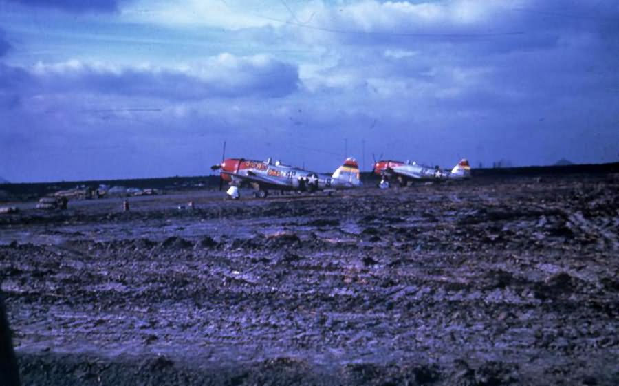 P-47 Thunderbolt „Big Ass Bird” of the 406th Fighter Group at Asch Belgium 1945