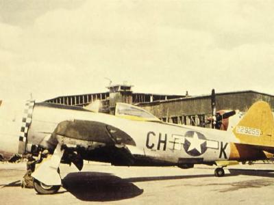 P-47 Thunderbolt CH-K 42-29259 of the 365th Fighter Squadron, 358th Fighter Group