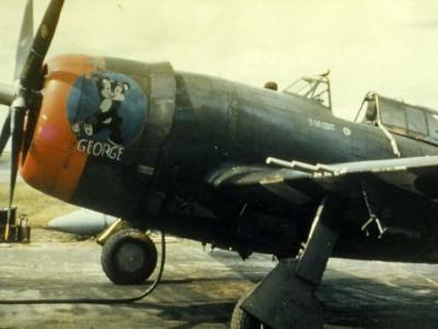 P-47 Thunderbolt nose art „George” of the 56th Fighter Group