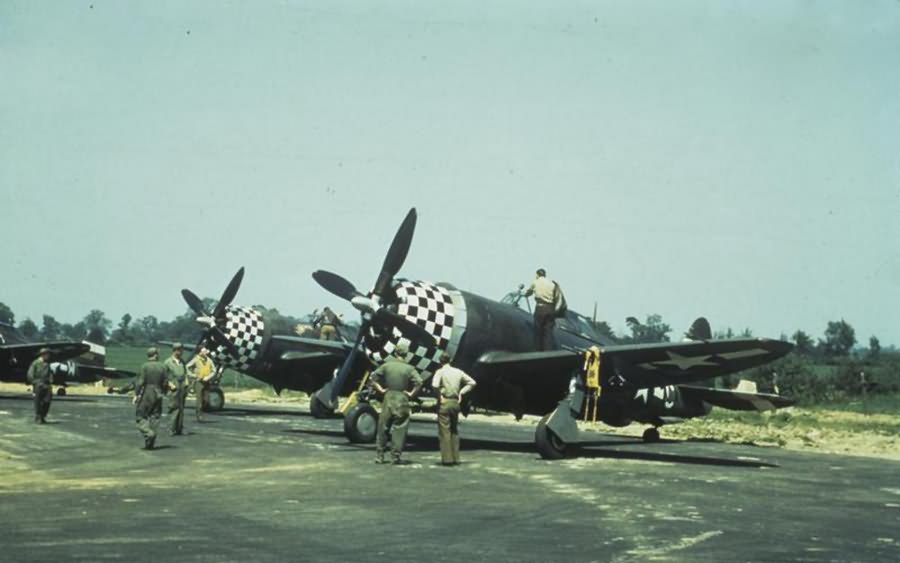 P-47 Thunderbolts of the 78th Fighter Group at Duxford
