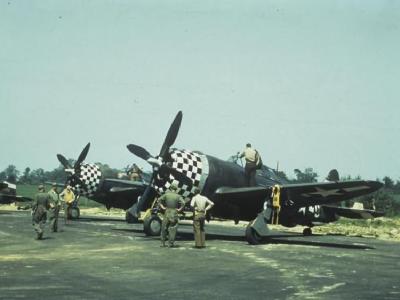 P-47 Thunderbolts of the 78th Fighter Group at Duxford