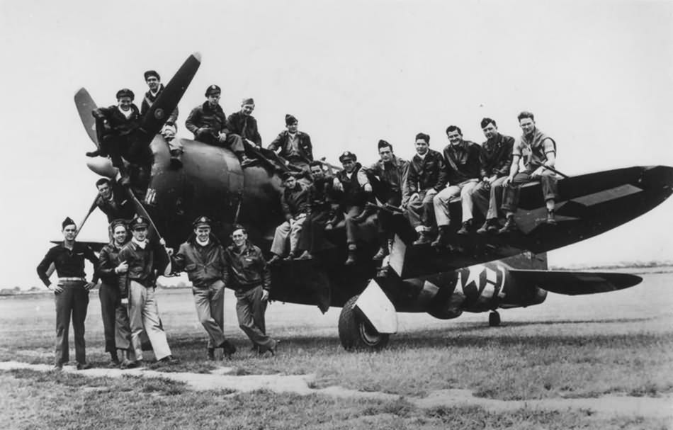 Pilots of the 63rd Fighter Squadron,56th Fighter Group Boxted