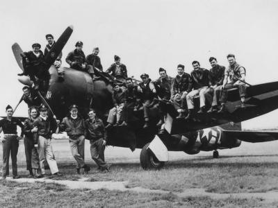 Pilots of the 63rd Fighter Squadron,56th Fighter Group Boxted